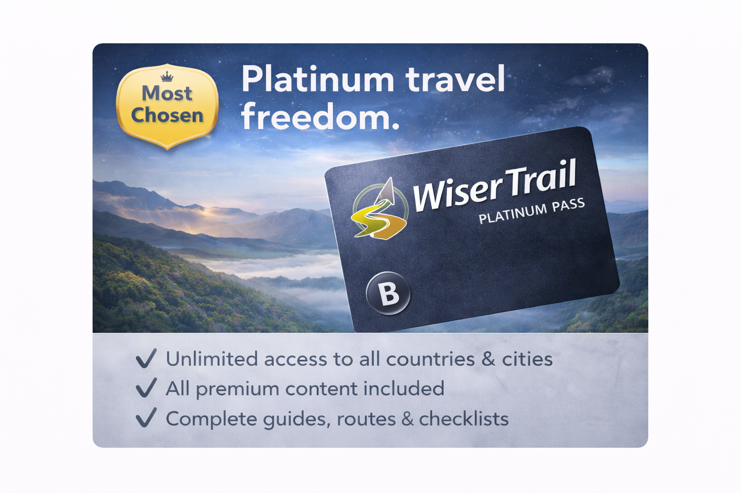 WiserTrail Platinum – Ultimate Travel Access